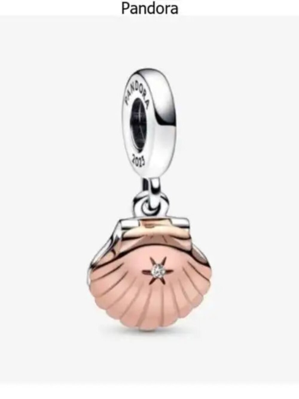 Pandora Pandora Club 2023 Sea Shell & Treated Freshwater Cultured Pearl Dangle C